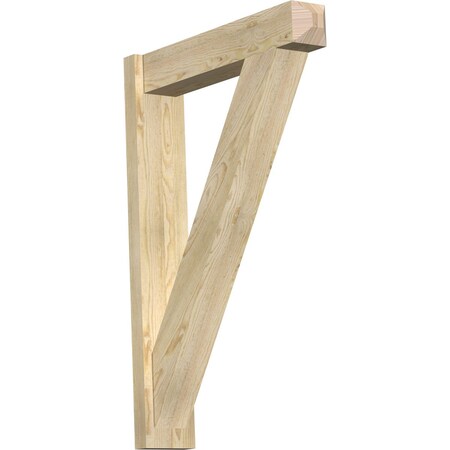 Ekena Millwork Traditional Craftsman Rough Sawn Outlooker, Douglas Fir, 6"W x 28"D x 40"H OUT06X28X40TRA04RDF